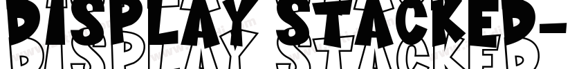 display stacked字体转换